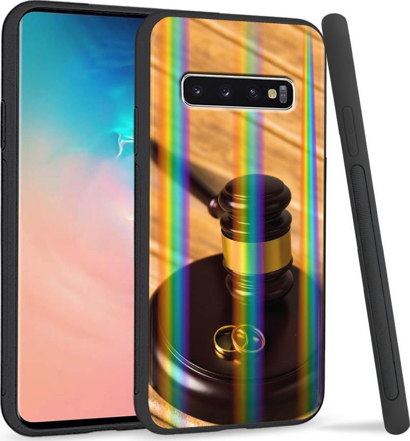 Super Fashion Etui Rainbow Series na Samsung S10 Plus Obrączki 1