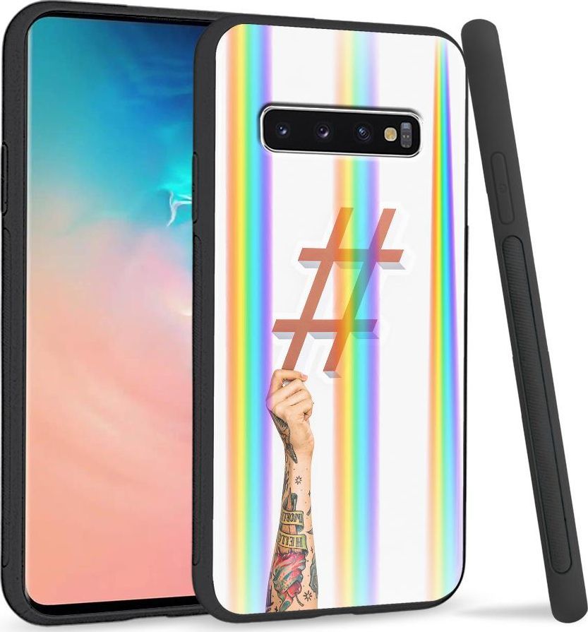 Super Fashion Etui Rainbow Series na Samsung S10 Plus Hasztag 1