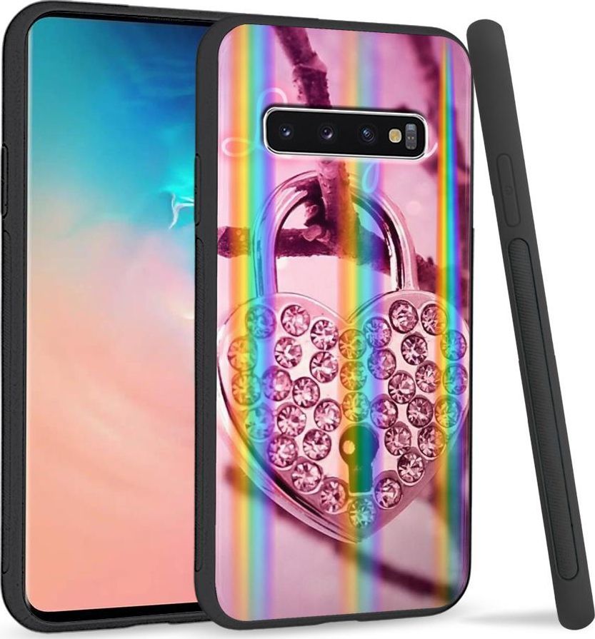 Super Fashion Etui Rainbow Series na Samsung S10 Plus Kłódka 1