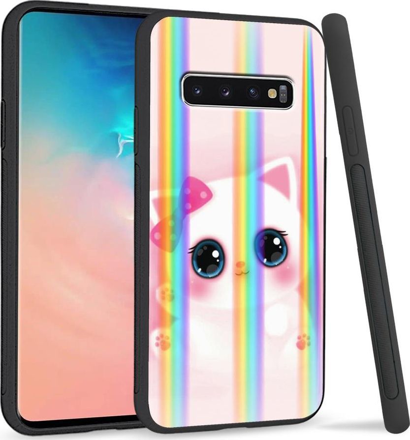 Super Fashion Etui Rainbow Series na Samsung S10 Plus Sweet Kitty 1
