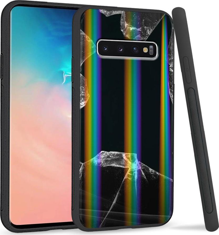 Super Fashion Etui Rainbow Series na Samsung S10 Plus Broken Glass 1