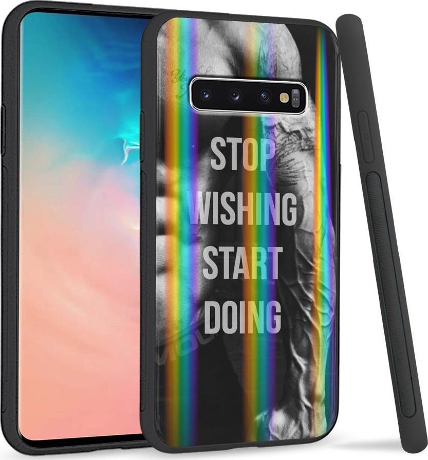 Super Fashion Etui Rainbow Series na Samsung S10 Plus Start doing|Stop wishing 1