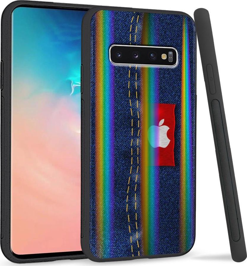 Super Fashion Etui Rainbow Series na Samsung S10 Plus Jeans Apple 1
