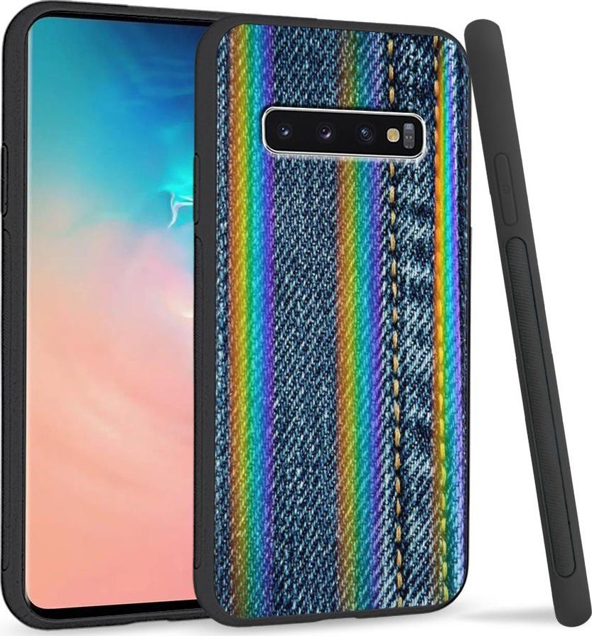 Super Fashion Etui Rainbow Series na Samsung S10 Plus Jeans 1