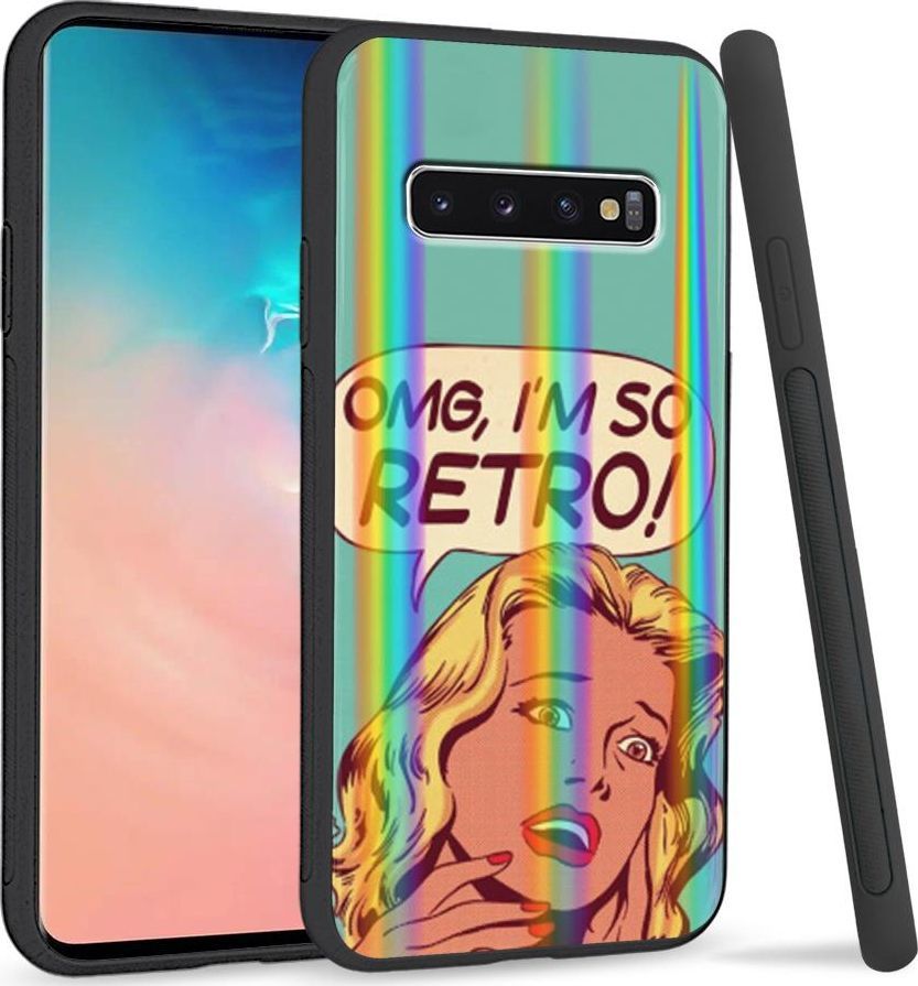 Super Fashion Etui Rainbow Series na Samsung S10 Plus OMG I'm so Retro 1