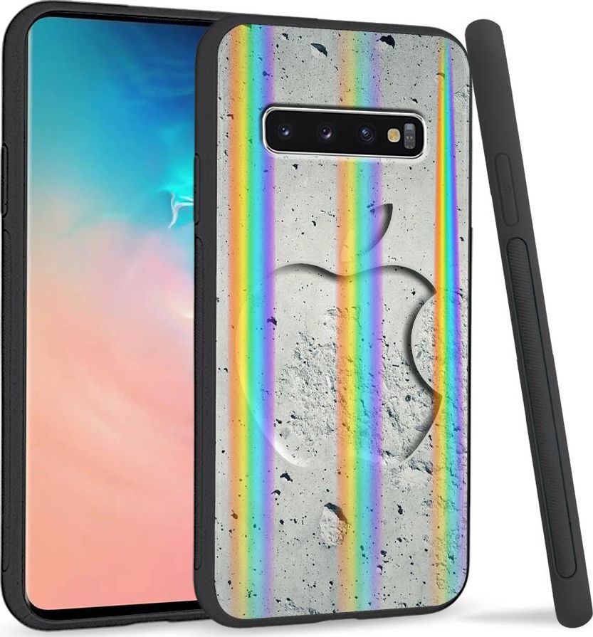 Super Fashion Etui Rainbow Series na Samsung S10 Plus Kamienny Apple 1