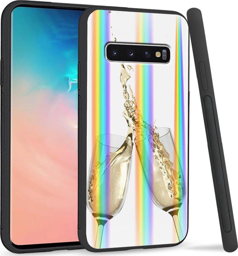 Super Fashion Etui Rainbow Series na Samsung S10 Plus Szampan 1