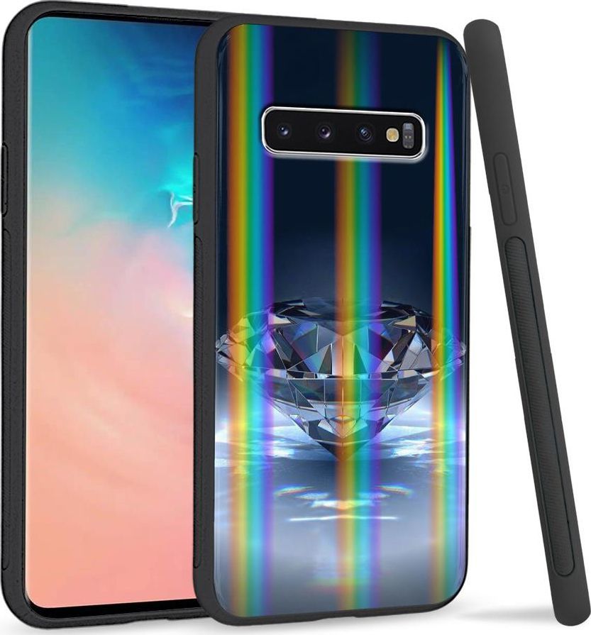 Super Fashion Etui Rainbow Series na Samsung S10 Plus Kryształowy Diament 1