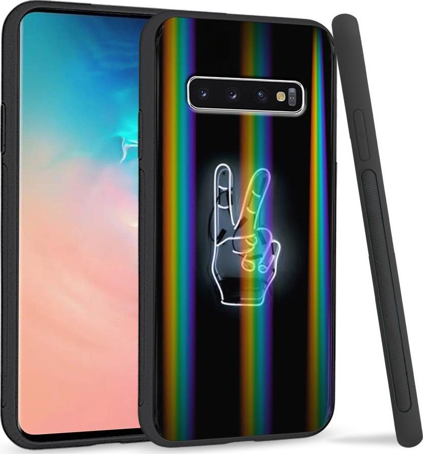 Super Fashion Etui Rainbow Series na Samsung S10 Plus Peace 1
