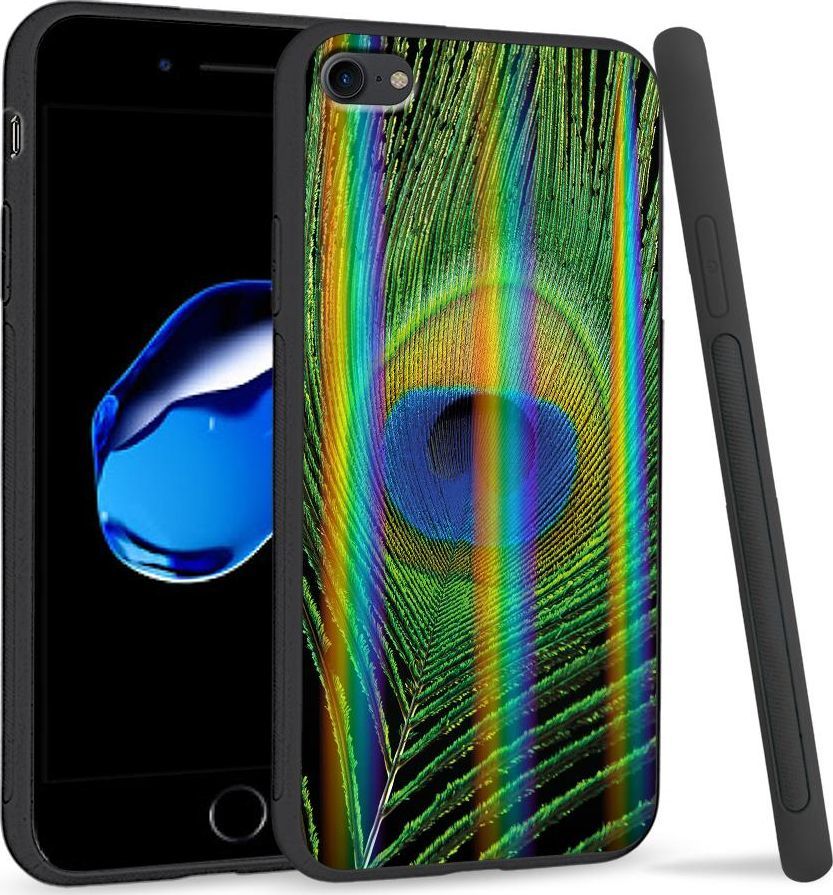 Super Fashion Etui Rainbow Series na Apple iPhone 7 Peacock Feather 1