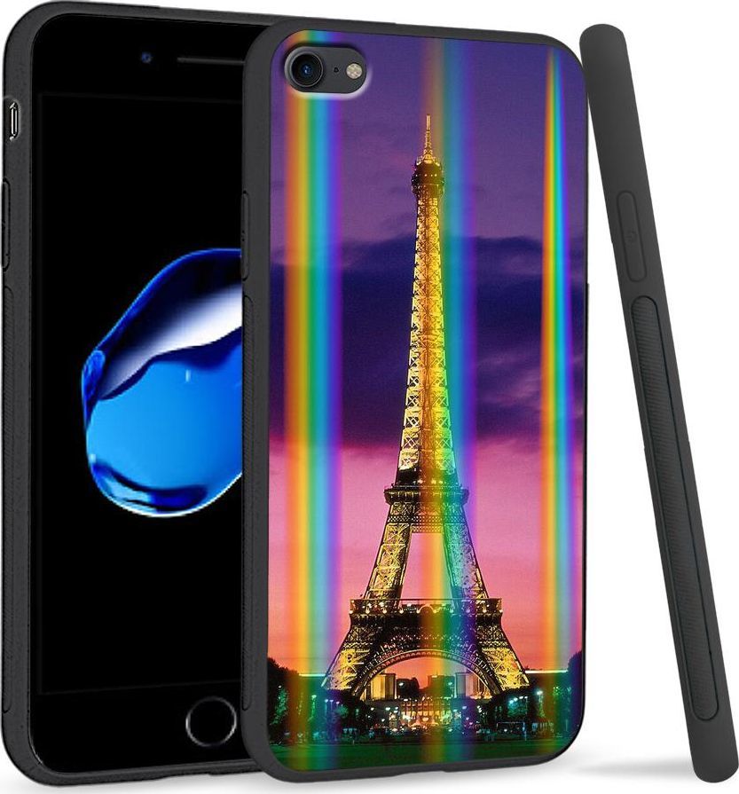Super Fashion Etui Rainbow Series na Apple iPhone 7 Wieża Eiffla 1