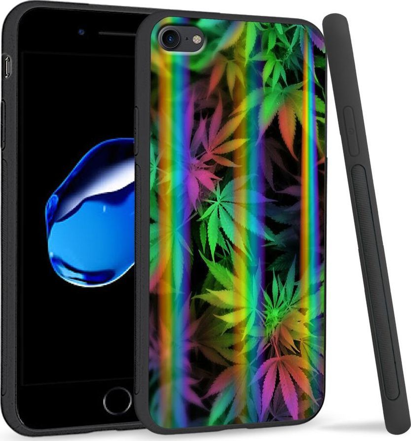 Super Fashion Etui Rainbow Series na Apple iPhone 7 Tęczowe Zioło 1