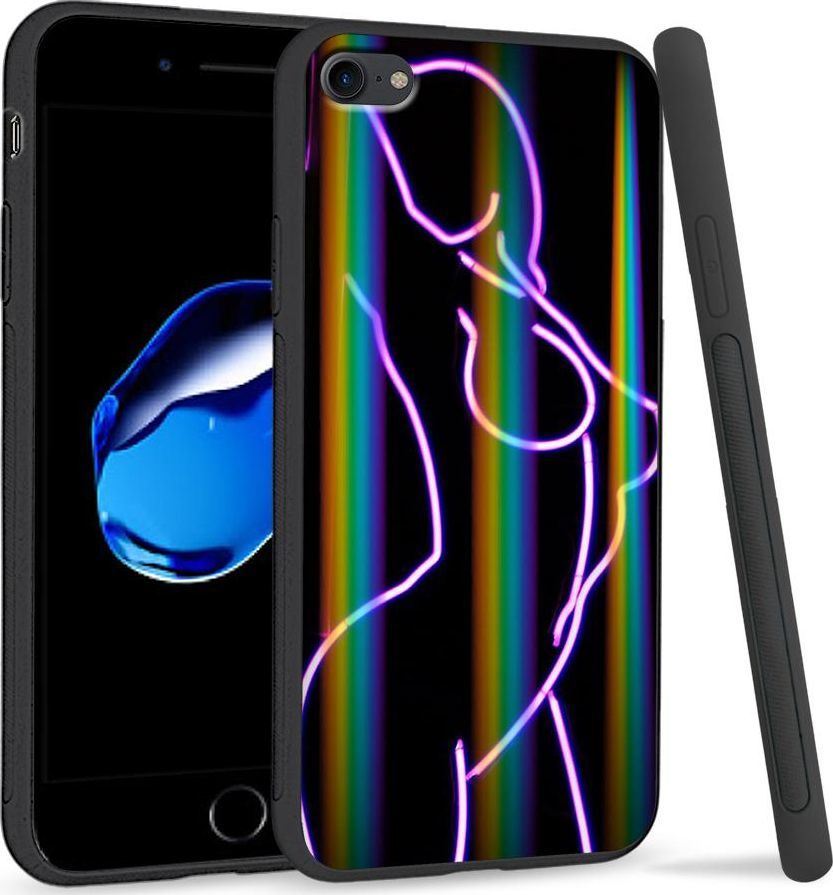 Super Fashion Etui Rainbow Series na Apple iPhone 7 Lady Black 1