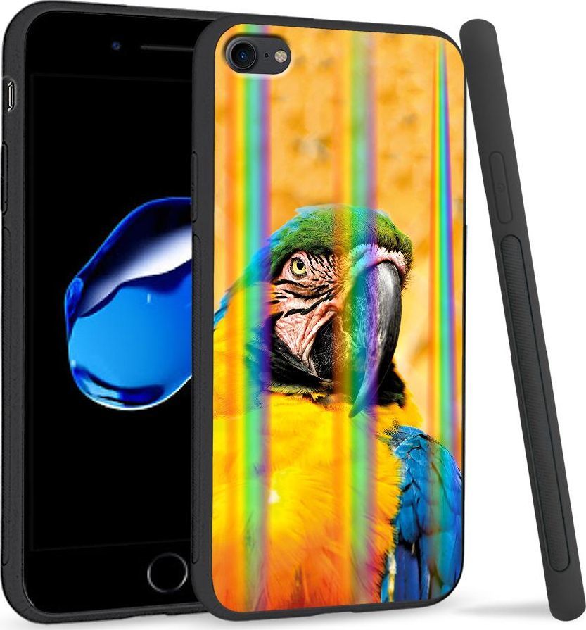 Super Fashion Etui Rainbow Series na Apple iPhone 7 Papuga 1