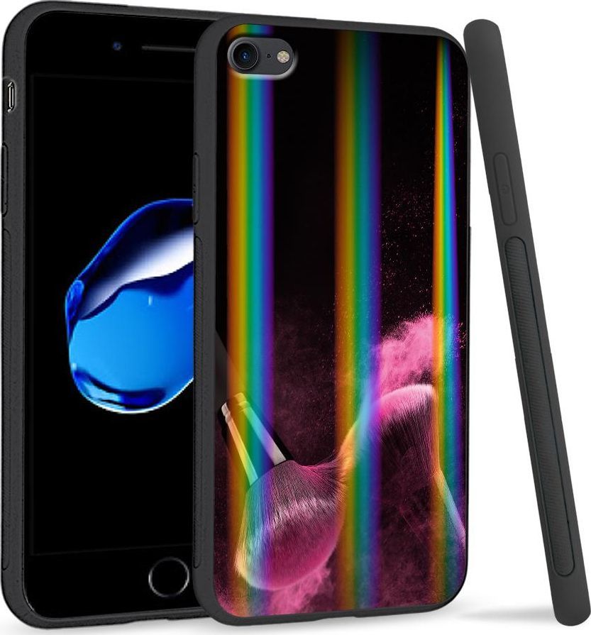 Super Fashion Etui Rainbow Series na Apple iPhone 7 Pink powder brush 1
