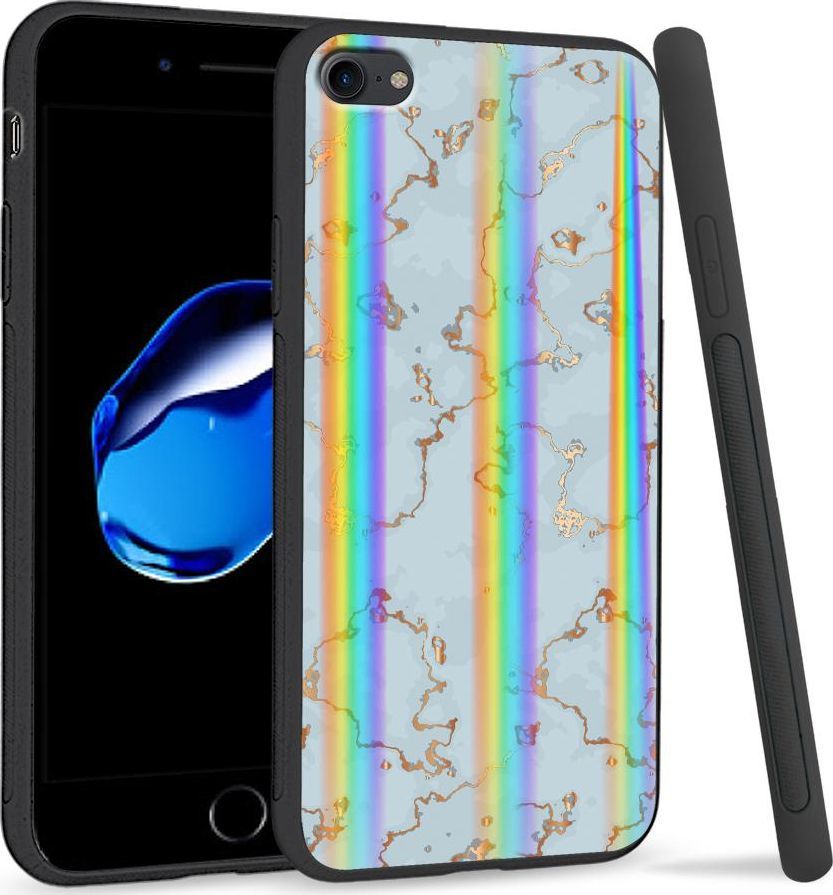 Super Fashion Etui Rainbow Series na Apple iPhone 7 Golden blue granite 1
