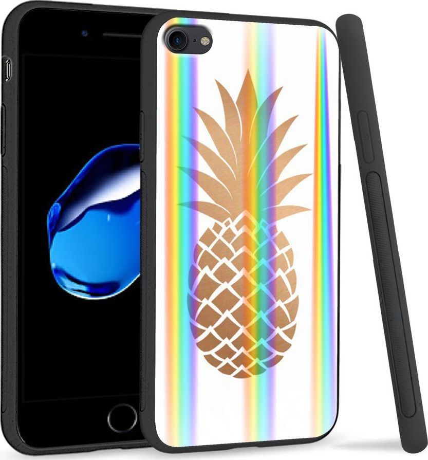 Super Fashion Etui Rainbow Series na Apple iPhone 7 Złoty Ananas 1