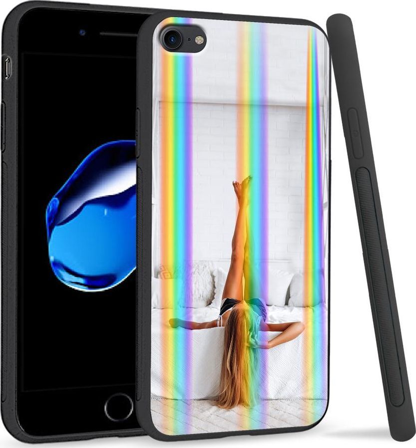 Super Fashion Etui Rainbow Series na Apple iPhone 7 Biały pokók 1