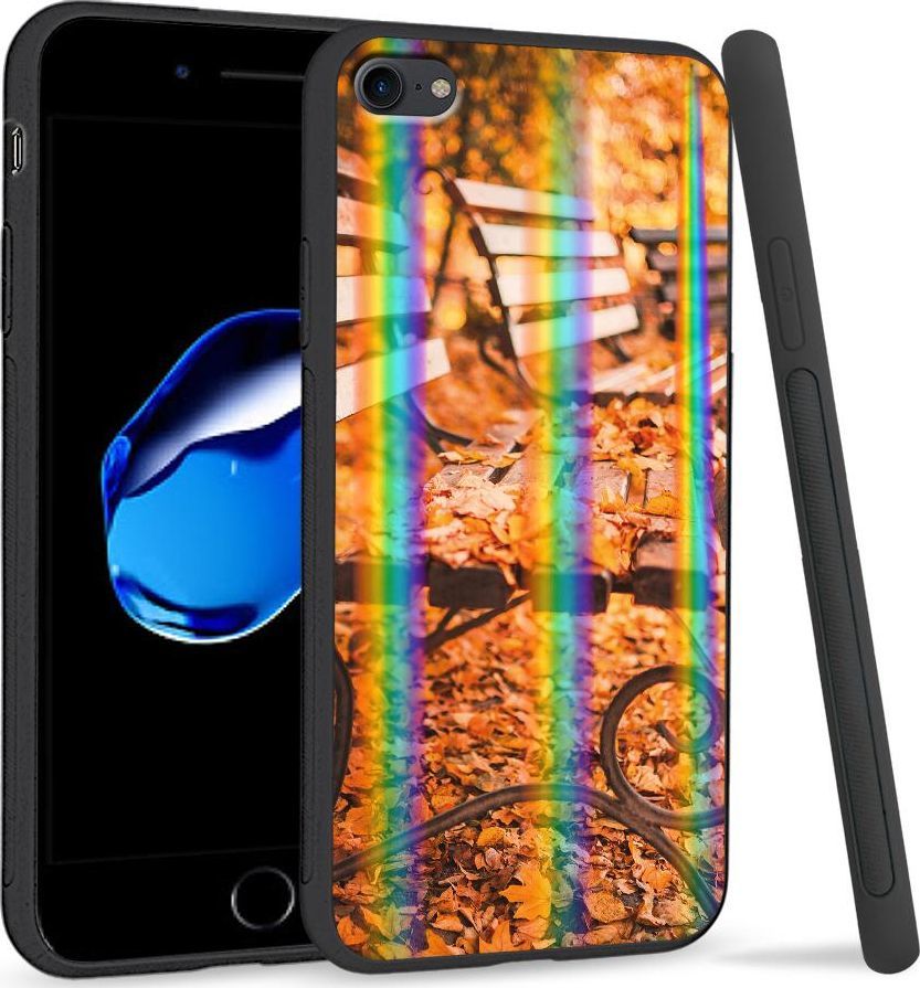 Super Fashion Etui Rainbow Series na Apple iPhone 7 Ławka w parku 1