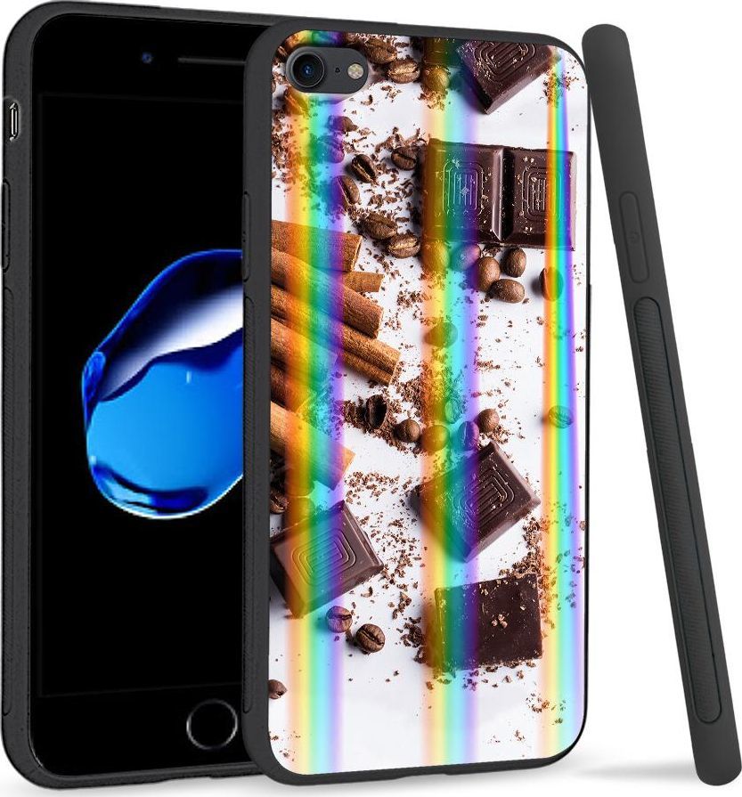 Super Fashion Etui Rainbow Series na Apple iPhone 7 Czekocynamon 1