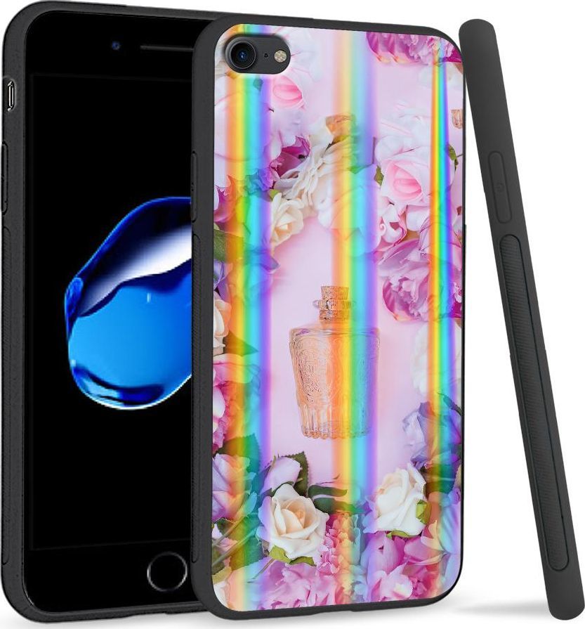Super Fashion Etui Rainbow Series na Apple iPhone 7 Kwiatowe perfumy 1