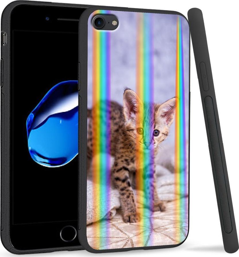 Super Fashion Etui Rainbow Series na Apple iPhone 7 Baby kitty 1