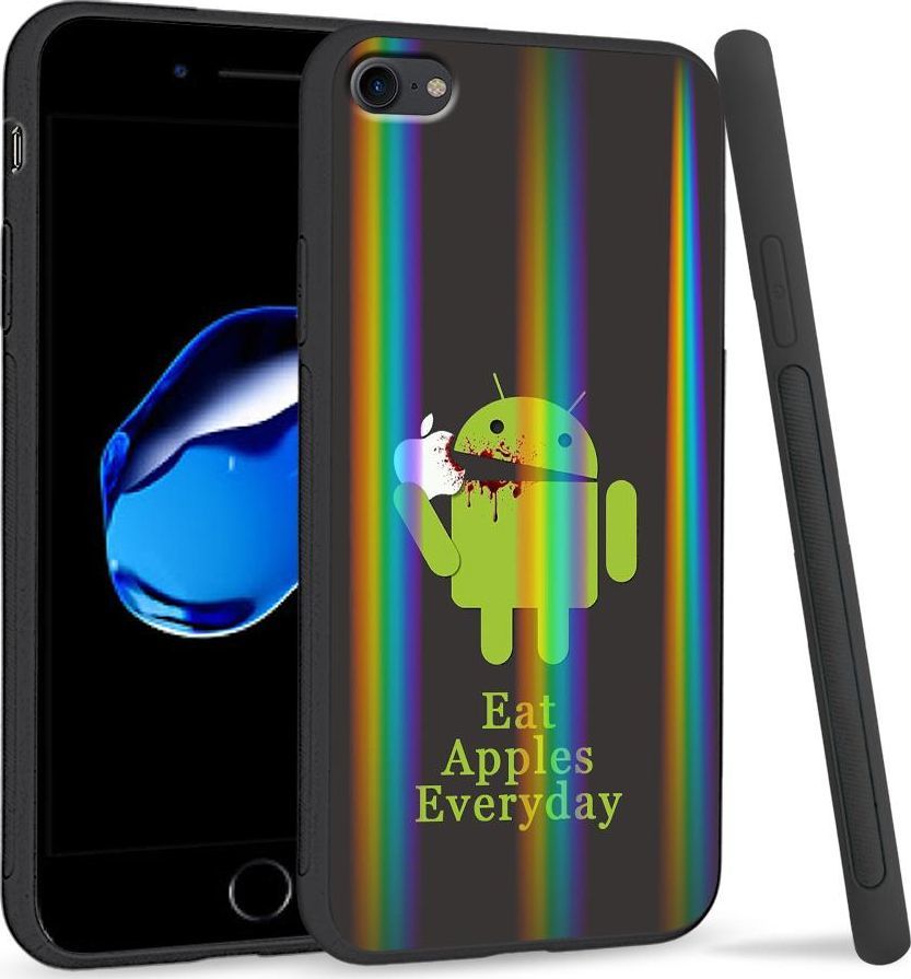 Super Fashion Etui Rainbow Series na Apple iPhone 7 Eat Apples Everyday 1
