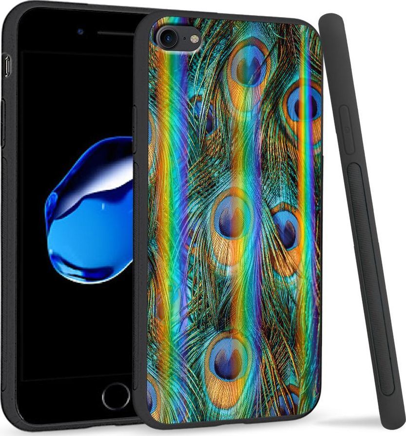 Super Fashion Etui Rainbow Series na Apple iPhone 7 Peacock Feather Bunch 1