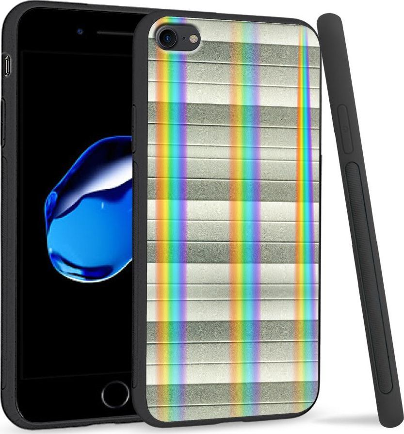 Super Fashion Etui Rainbow Series na Apple iPhone 7 Odcienie szarości 1