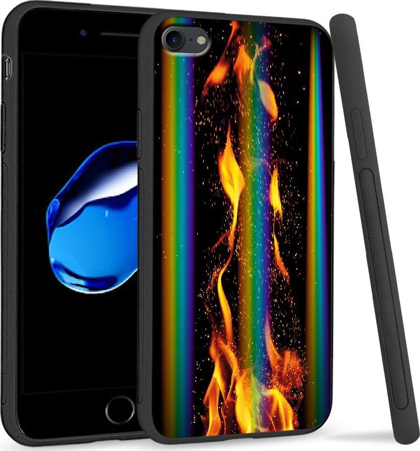 Super Fashion Etui Rainbow Series na Apple iPhone 7 Crackling Fire 1