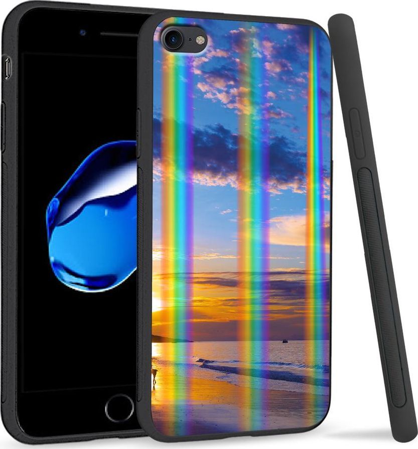 Super Fashion Etui Rainbow Series na Apple iPhone 7 Beach sky 1