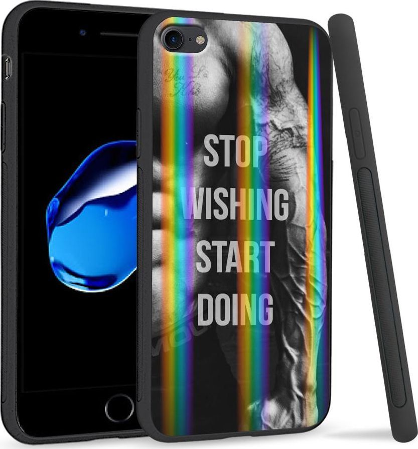 Super Fashion Etui Rainbow Series na Apple iPhone 7 Start doing|Stop wishing 1
