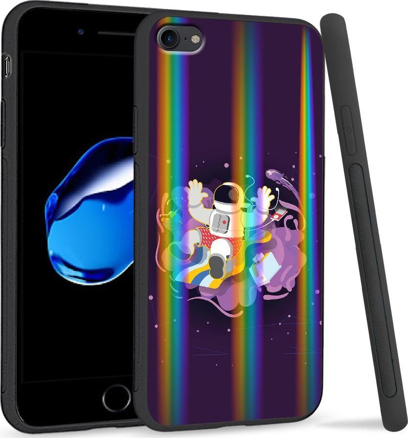 Super Fashion Etui Rainbow Series na Apple iPhone 7 Kosmonauta 1