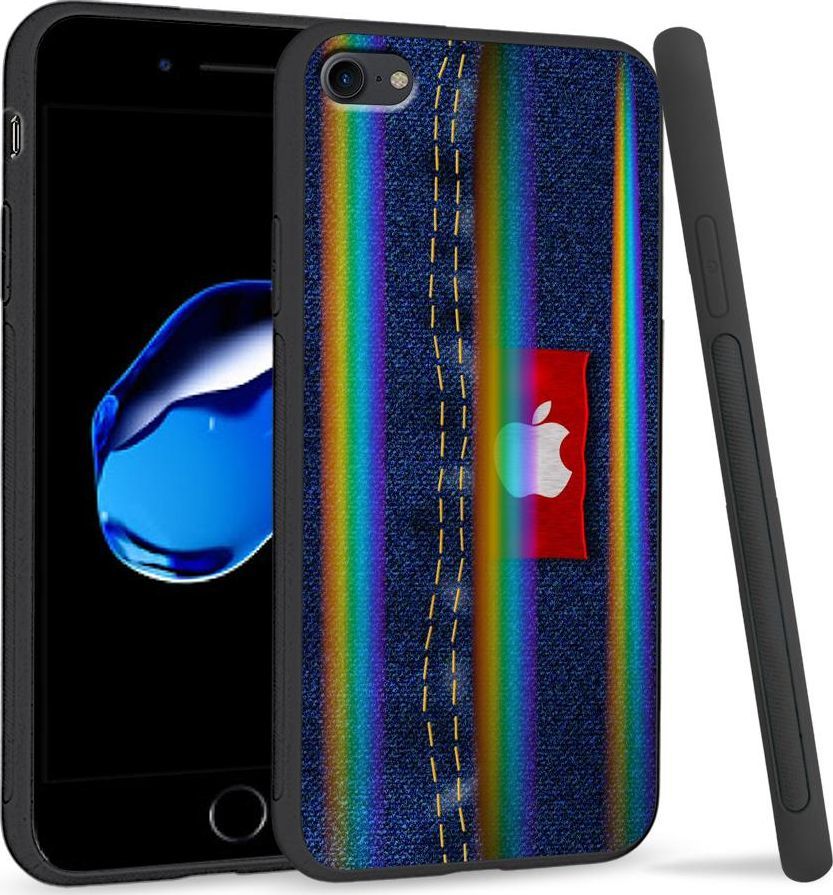 Super Fashion Etui Rainbow Series na Apple iPhone 7 Jeans Apple 1