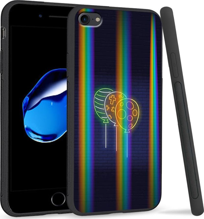 Super Fashion Etui Rainbow Series na Apple iPhone 7 Neonowe balony 1