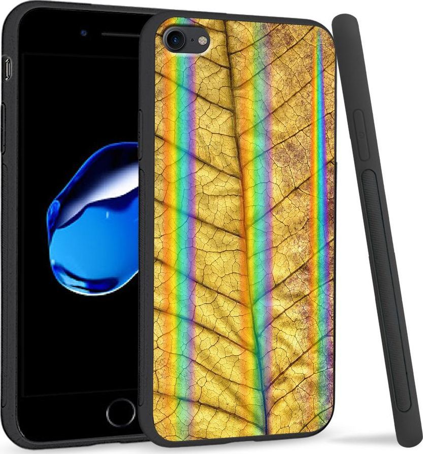 Super Fashion Etui Rainbow Series na Apple iPhone 7 Żółty liść 1