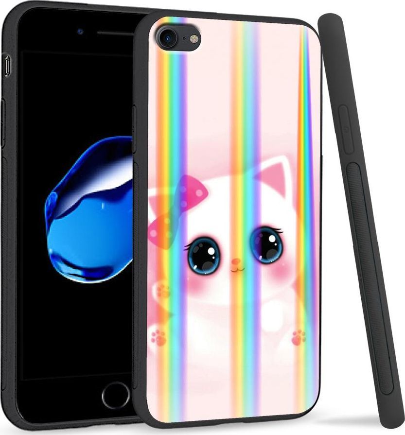 Super Fashion Etui Rainbow Series na Apple iPhone 7 Sweet Kitty 1