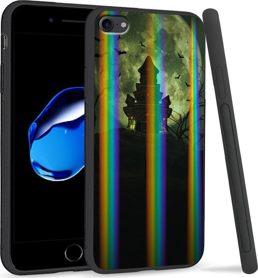 Super Fashion Etui Rainbow Series na Apple iPhone 7 Spooky castle 1