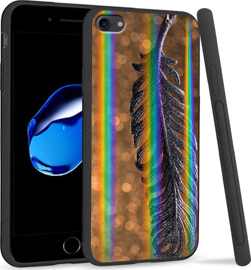 Super Fashion Etui Rainbow Series na Apple iPhone 7 Metal Feather 1
