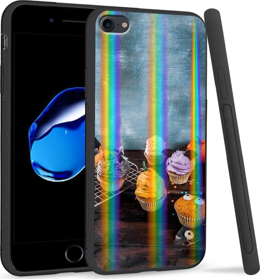 Super Fashion Etui Rainbow Series na Apple iPhone 7 Babeczki 1