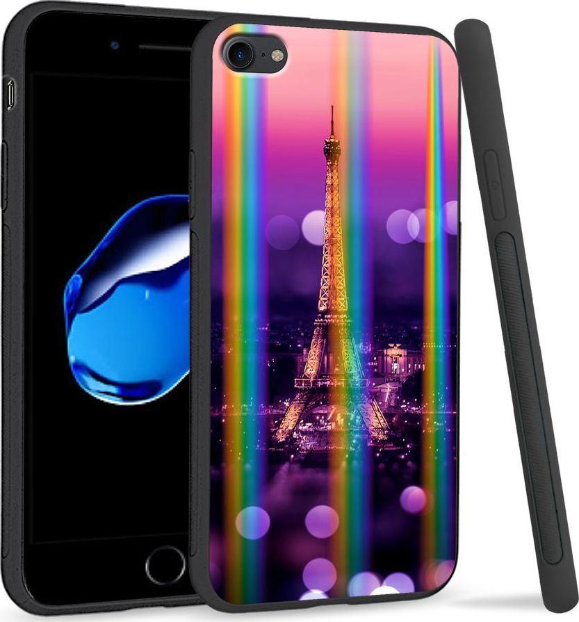 Super Fashion Etui Rainbow Series na Apple iPhone 7 Kocham Paryż 1