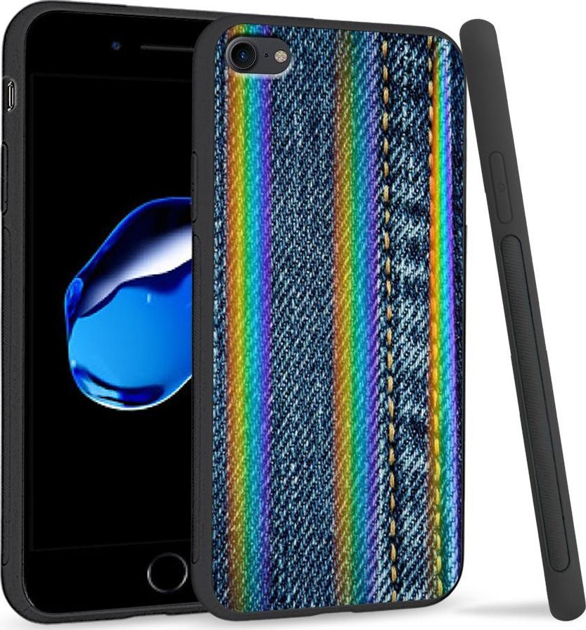 Super Fashion Etui Rainbow Series na Apple iPhone 7 Jeans 1