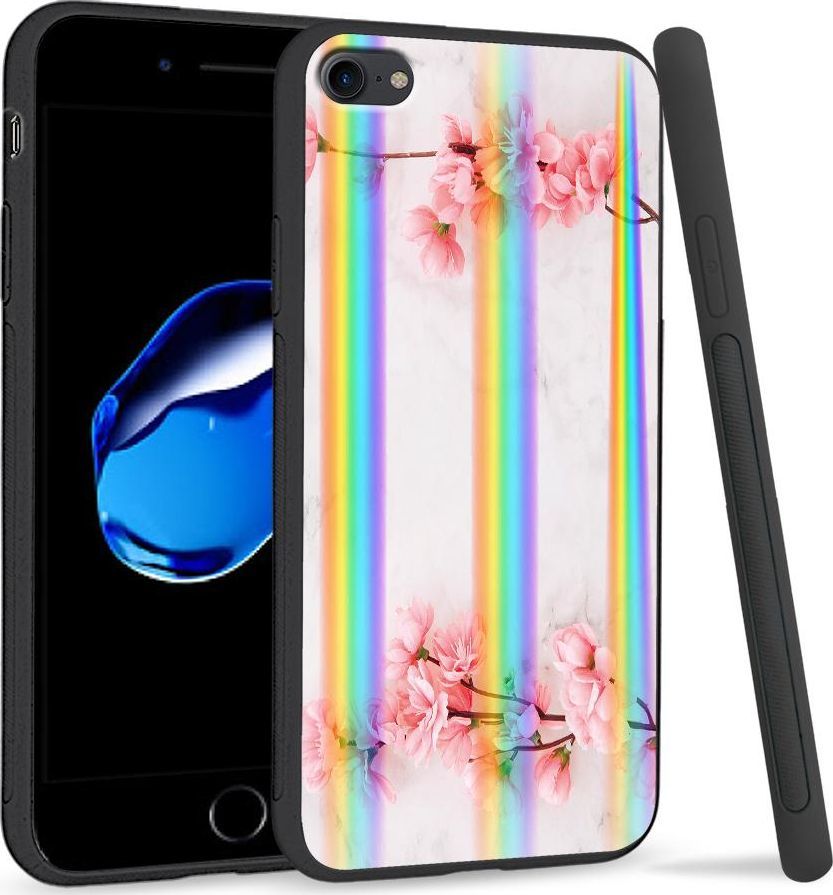 Super Fashion Etui Rainbow Series na Apple iPhone 7 Due flowers 1