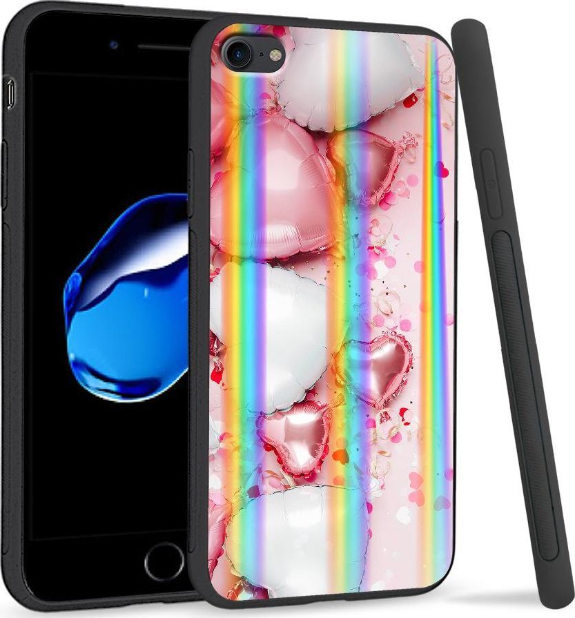 Super Fashion Etui Rainbow Series na Apple iPhone 7 Baloon Hearts 1