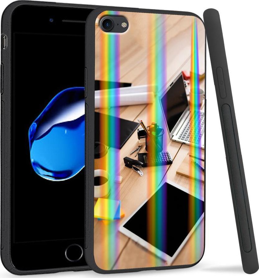 Super Fashion Etui Rainbow Series na Apple iPhone 7 Lubię moją pracę 1