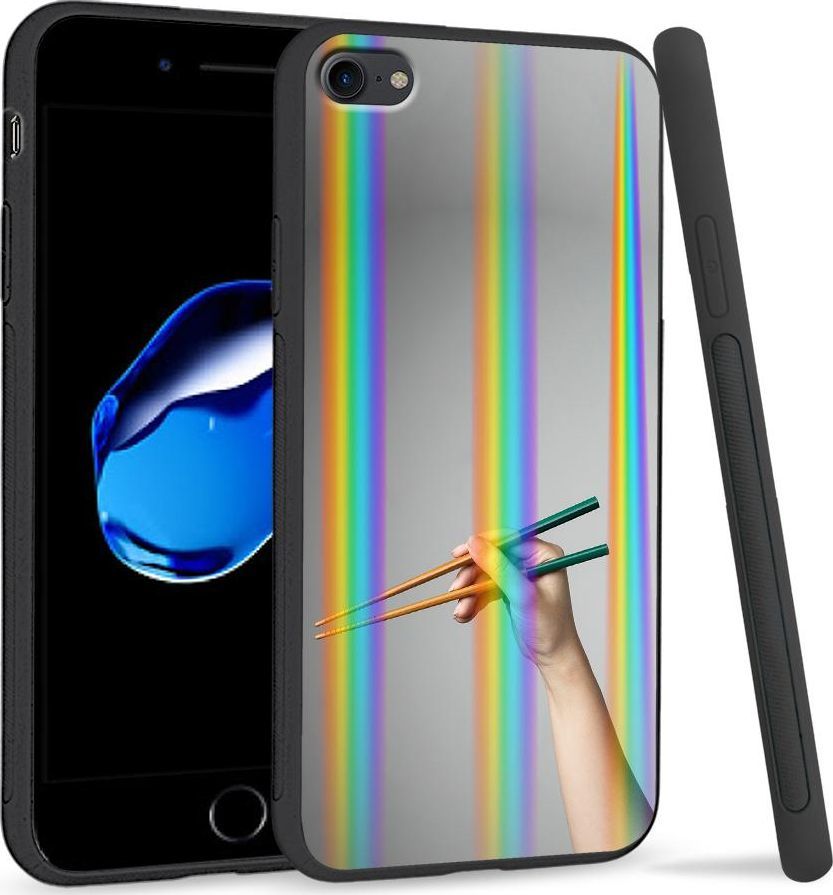 Super Fashion Etui Rainbow Series na Apple iPhone 7 Pałeczki 1