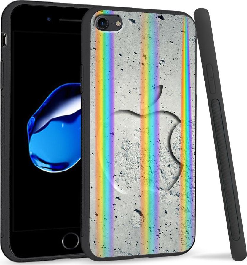 Super Fashion Etui Rainbow Series na Apple iPhone 7 Kamienny Apple 1