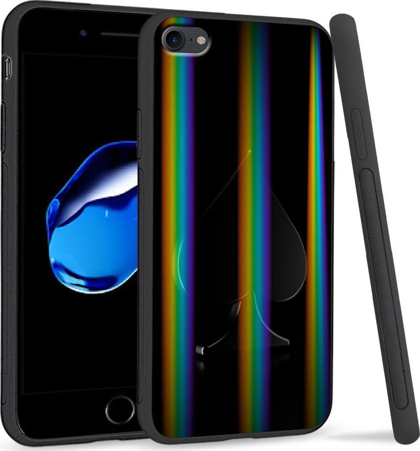 Super Fashion Etui Rainbow Series na Apple iPhone 7 Black spade 1