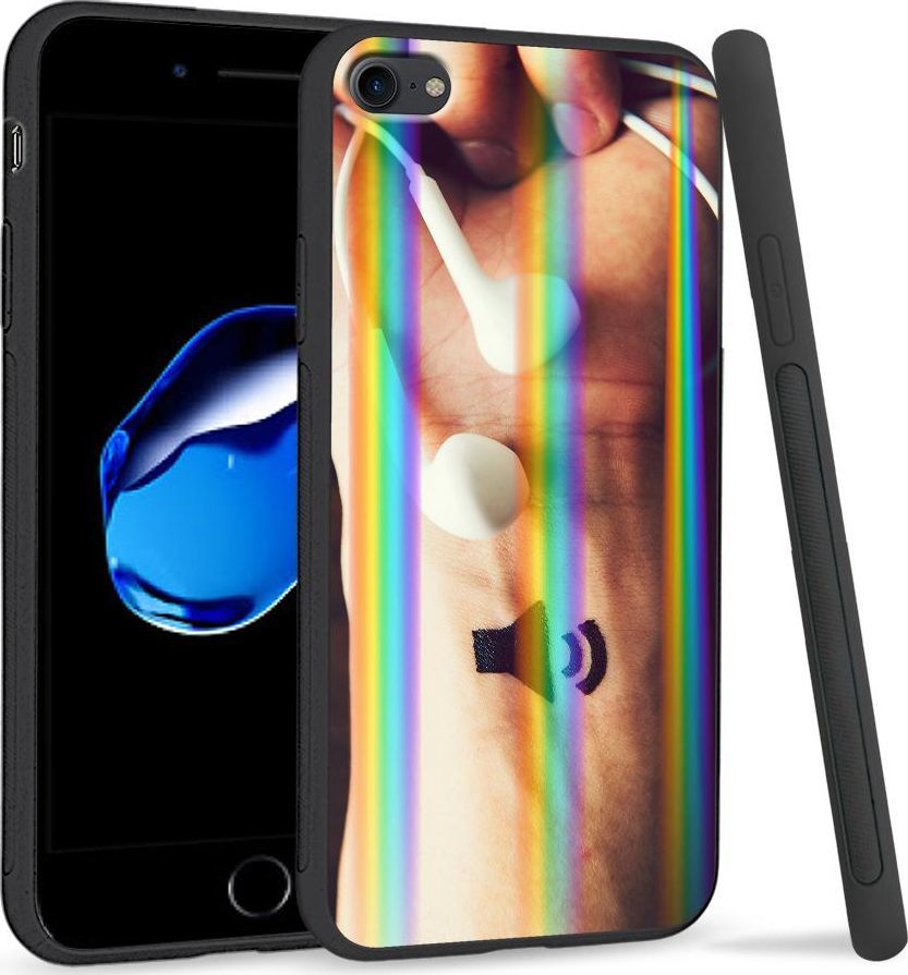 Super Fashion Etui Rainbow Series na Apple iPhone 7 Czas na muzykę 1
