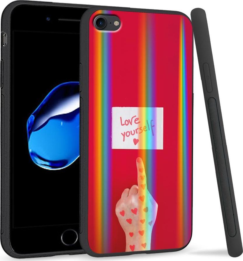 Super Fashion Etui Rainbow Series na Apple iPhone 7 Pokochaj siebie 1